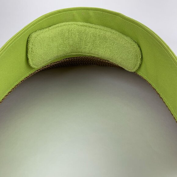 Eric Javits Squishee Straw Champ Womens Visor Lime Green UV Protection Packable - Picture 5 of 9